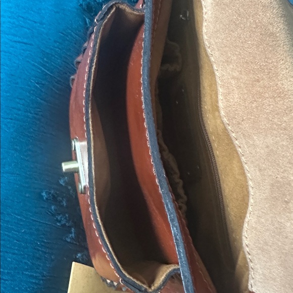 Patricia Nash Brown Crossbody Bag with Colorful Floral Design - Picture 7 of 9